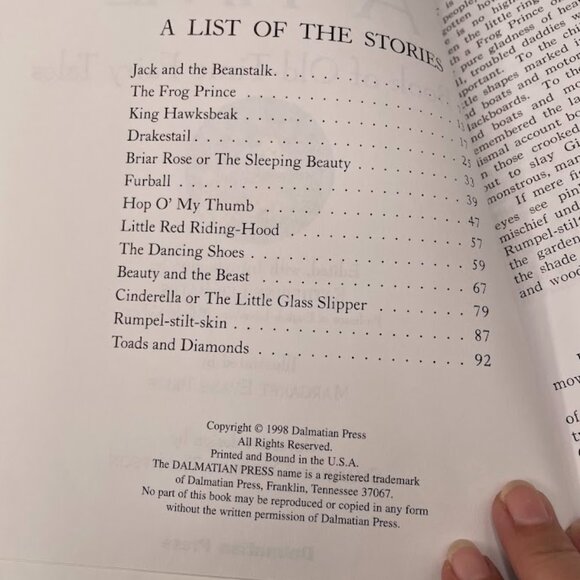 1998 Dalmatian Press Special Edition Mother Goose and Once Upon a Time Fairy Tal - Picture 15 of 16